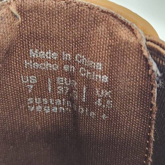 Call it Spring Vegan Leather Chelsea Boots Tan Size 7 - Picture 10 of 12